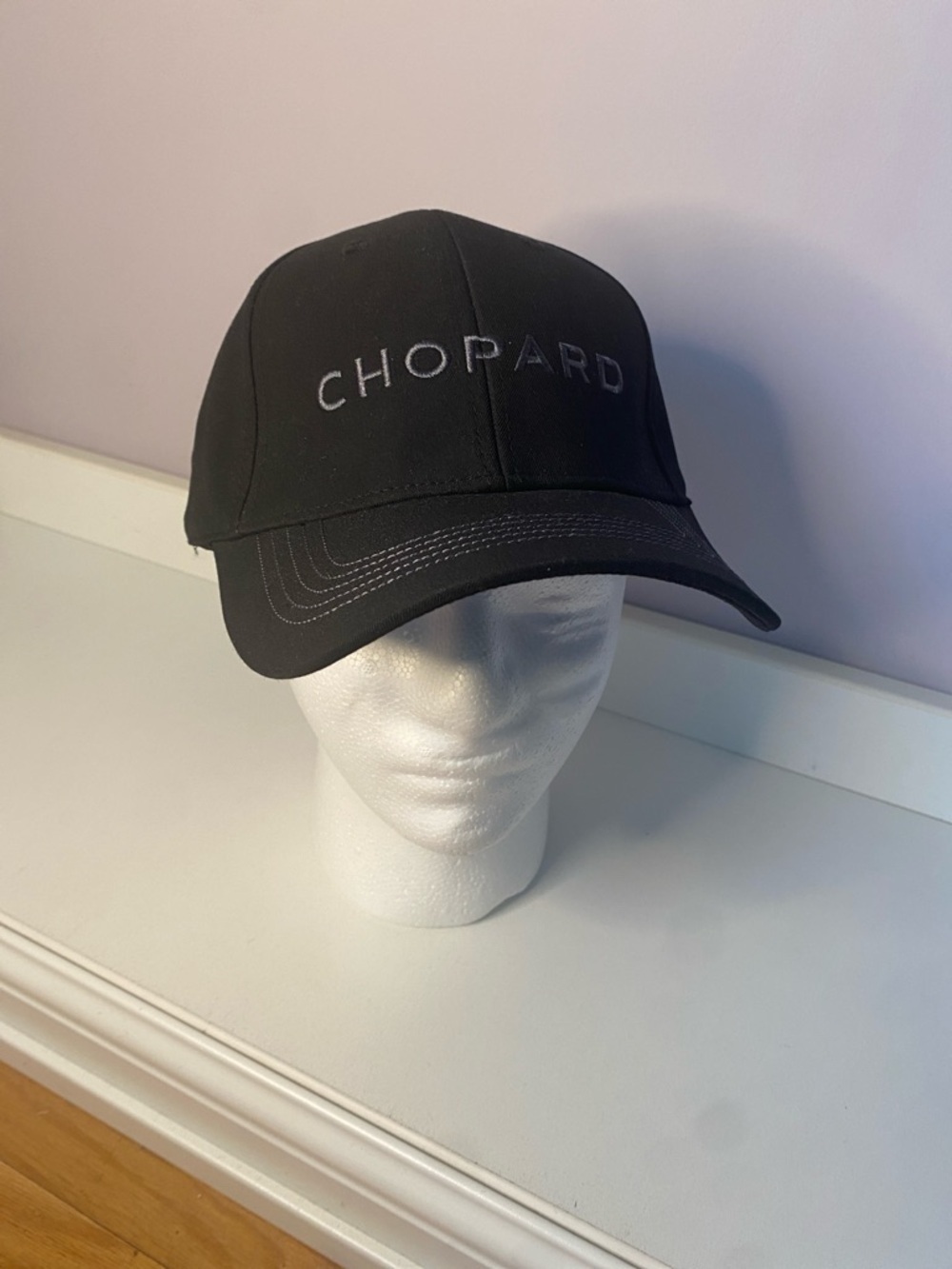 Chopard Black Logo Baseball Cap with Subtle Embroidery